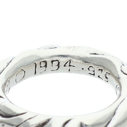 Chrome Hearts SCRL BAND Silver Ring Size US 4