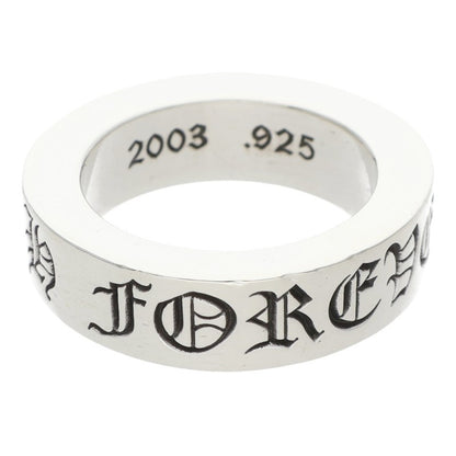 Chrome Hearts 6mm Spacer Forever Silver Ring Size US 5