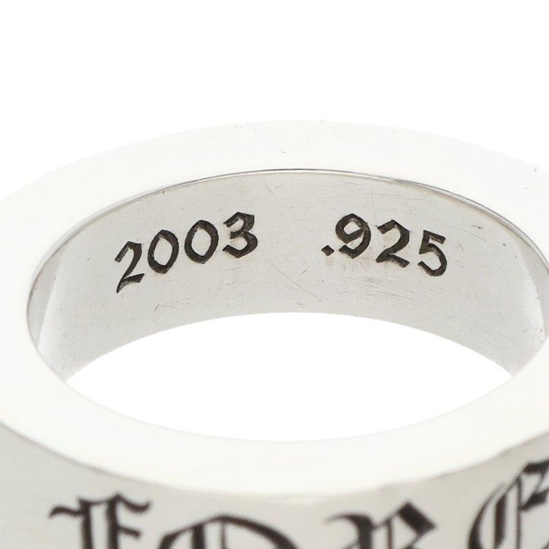 Chrome Hearts 6mm Spacer Forever Silver Ring Size US 5