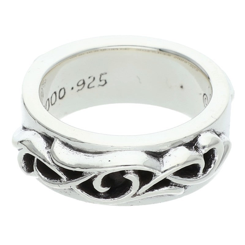 Chrome Hearts DBL Narrow Vine Band Silver Ring Size ONE SIZE