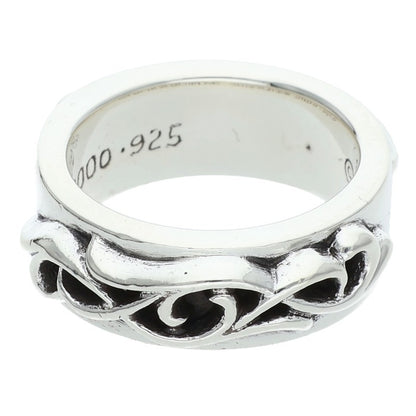 Chrome Hearts DBL Narrow Vine Band Silver Ring Size ONE SIZE