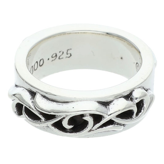 Chrome Hearts DBL Narrow Vine Band Silver Ring Size ONE SIZE