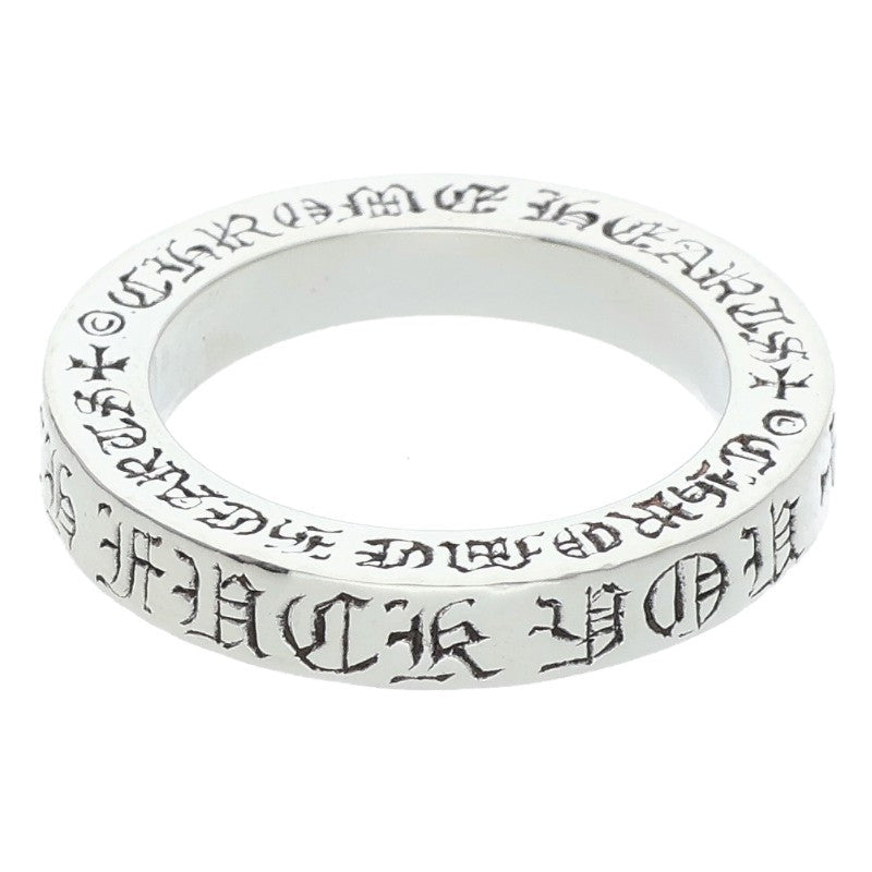 Chrome Hearts 3mm Spacer F*CK YOU Silver Ring Size US 5.5