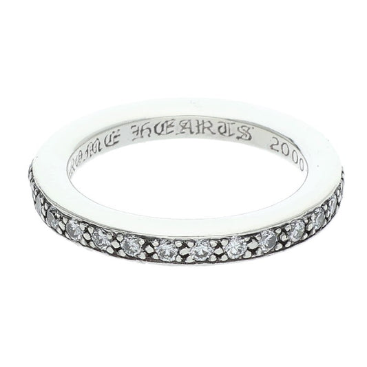Chrome Hearts Genuine PAVE Diamond Silver Ring Size ONE SIZE