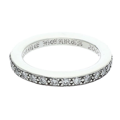 Chrome Hearts Genuine PAVE Diamond Silver Ring Size US 6