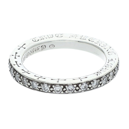 Chrome Hearts Genuine PAVE Diamond Silver Ring Size ONE SIZE