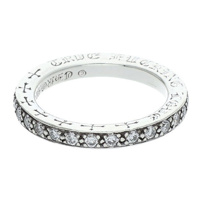 Chrome Hearts Genuine PAVE Diamond Silver Ring Size US 6