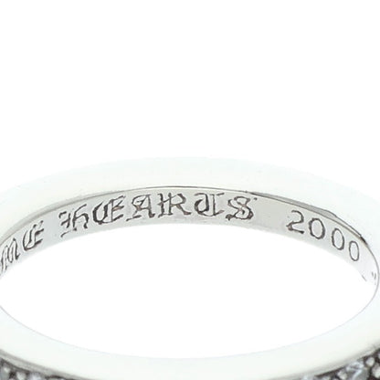 Chrome Hearts Genuine PAVE Diamond Silver Ring Size US 6