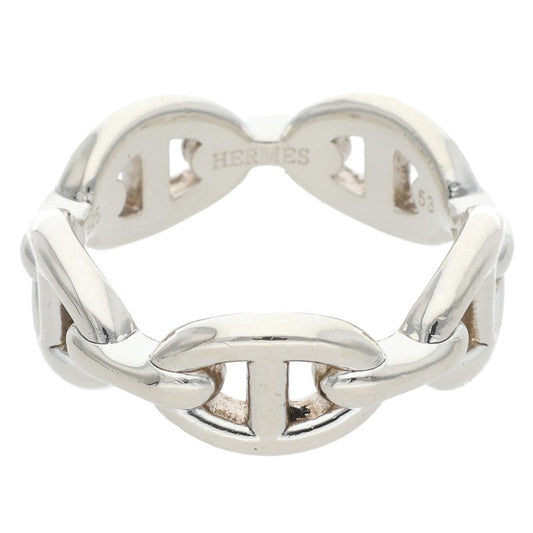 HERMES Chaine d'Ancre Enchainee PM Silver Ring Size ONE SIZE