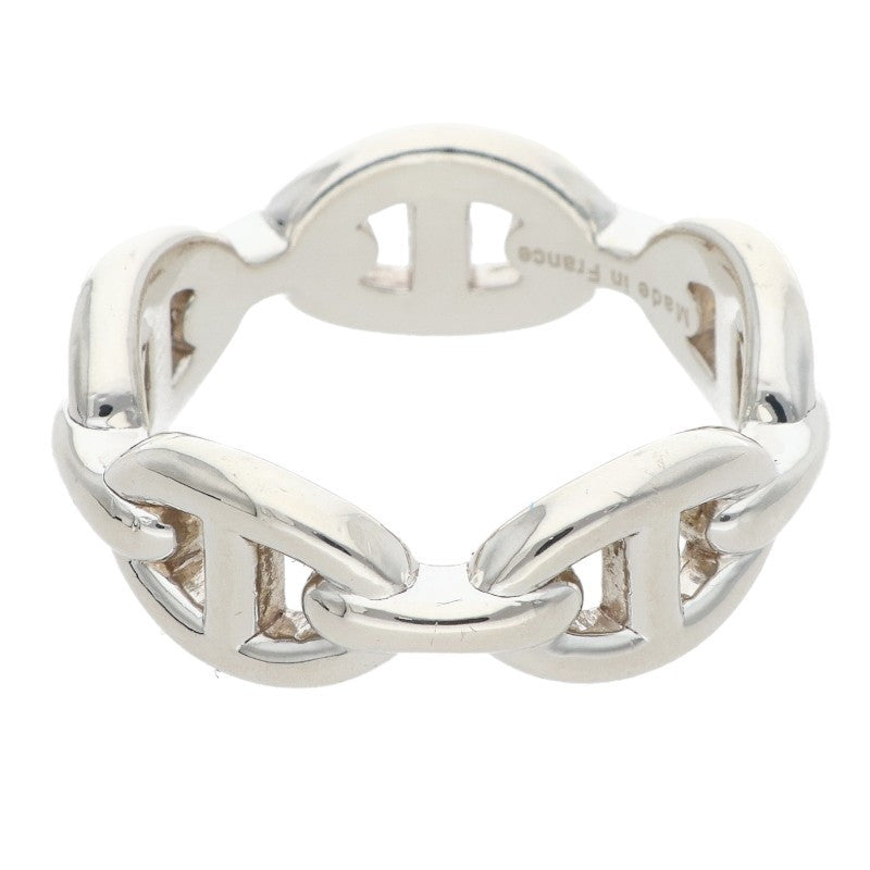 HERMES Chaine d'Ancre Enchainee PM Silver Ring Size ONE SIZE