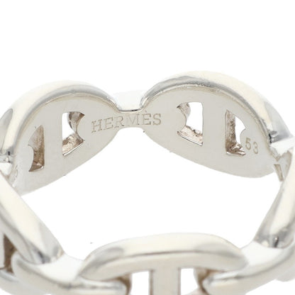 HERMES Chaine d'Ancre Enchainee PM Silver Ring Size ONE SIZE