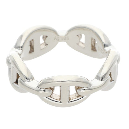 HERMES Chaine d'Ancre Enchainee PM Silver Ring Size ONE SIZE