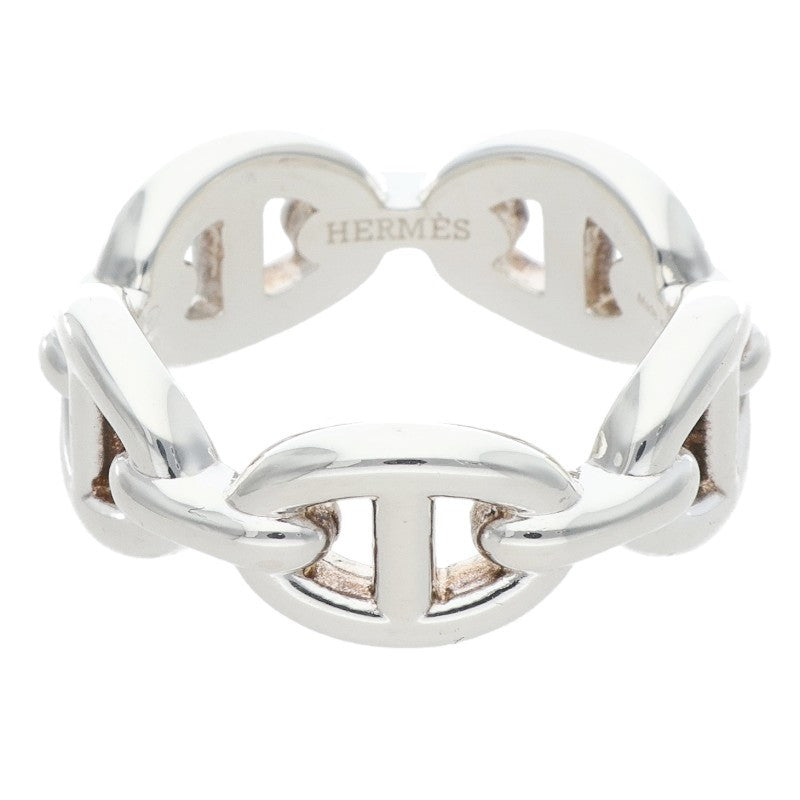 HERMES Chaine d'Ancre Enchainee PM Silver Ring Size ONE SIZE