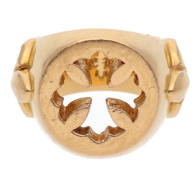 Chrome Hearts 22K OPEN PLS Gold Ring Yellow Size JP 9