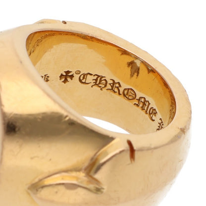 Chrome Hearts 22K OPEN PLS Gold Ring Yellow Size JP 9