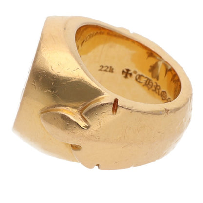 Chrome Hearts 22K OPEN PLS Gold Ring Yellow Size JP 9