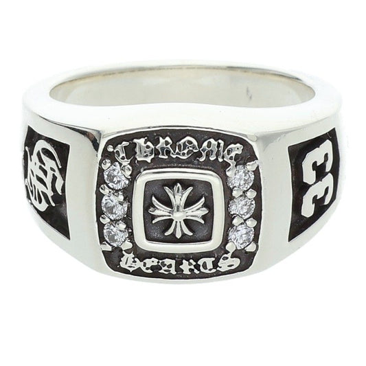 Chrome Hearts SM CHAMPION PAVE Diamond Ring Size ONE SIZE
