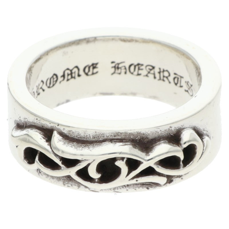 Chrome Hearts DBL Narrow Vine Band Silver Ring Size US 10.5
