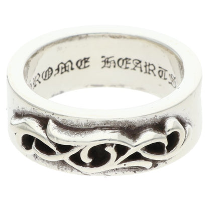 Chrome Hearts DBL Narrow Vine Band Silver Ring Size US 10.5