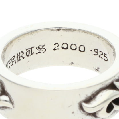 Chrome Hearts DBL Narrow Vine Band Silver Ring Size US 10.5