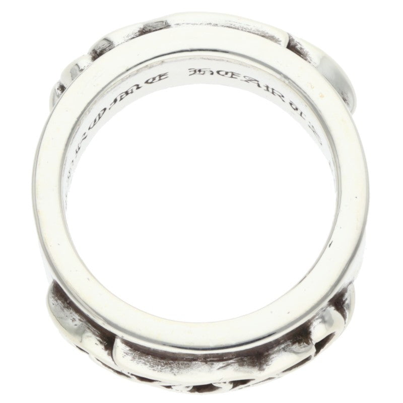 Chrome Hearts DBL Narrow Vine Band Silver Ring Size US 10.5