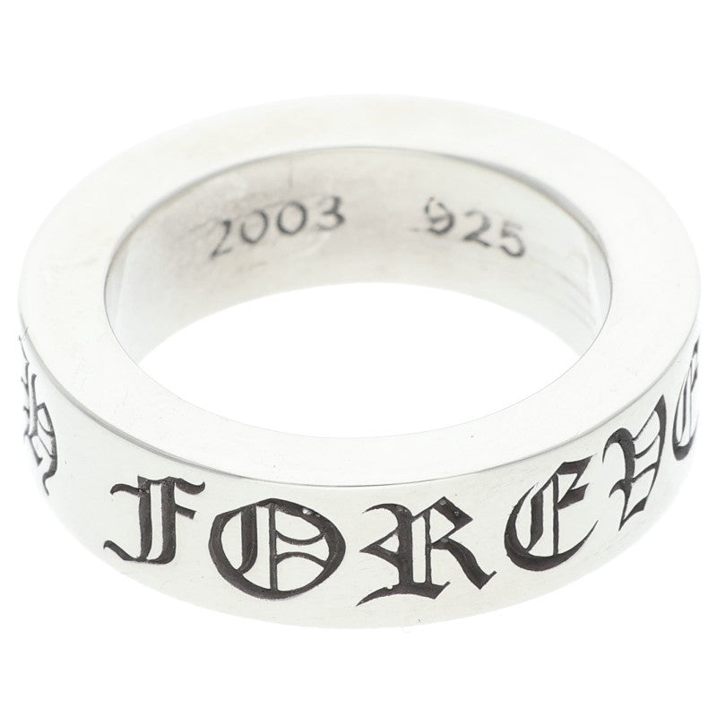 Chrome Hearts 6mm Spacer Forever Silver Ring Size US 5