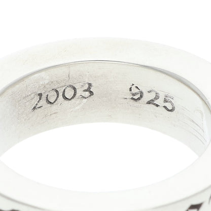 Chrome Hearts 6mm Spacer Forever Silver Ring Size US 5