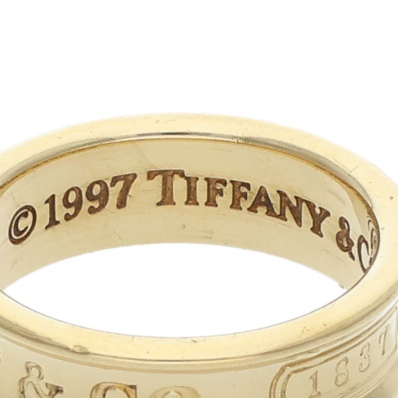 TIFFANY&Co. 1873 Narrow K18YG Ring Size ONE SIZE