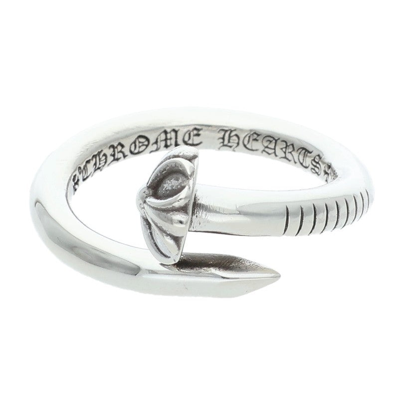 Chrome Hearts Nail Crossball Silver Ring Size ONE SIZE