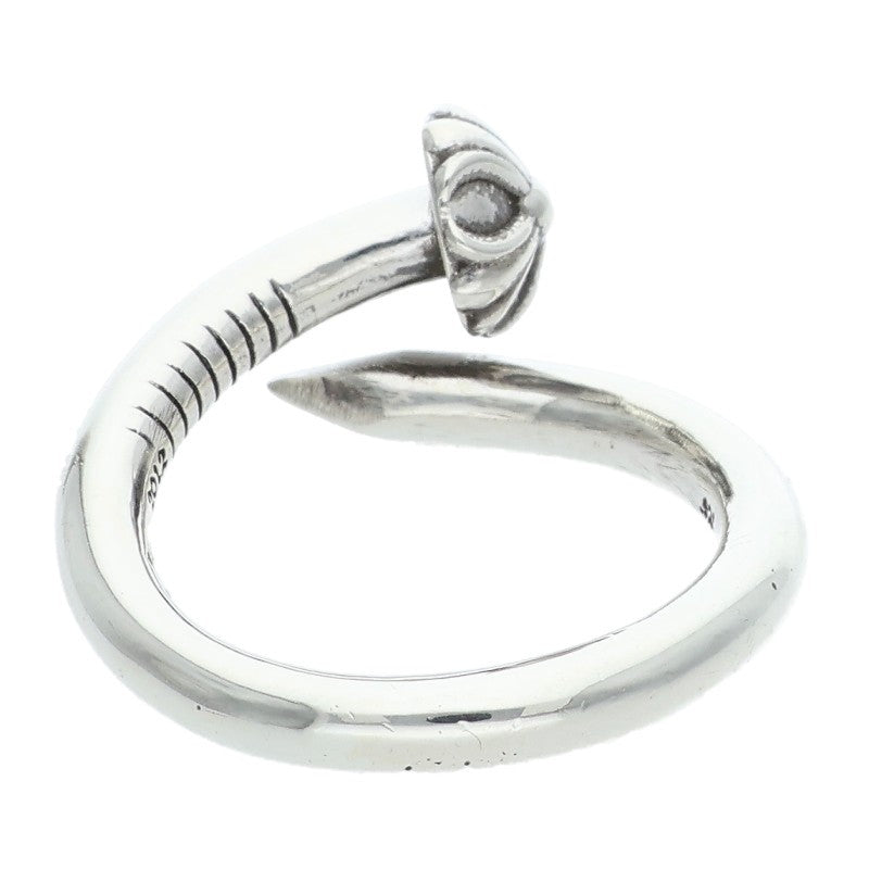Chrome Hearts Nail Crossball Silver Ring Size ONE SIZE