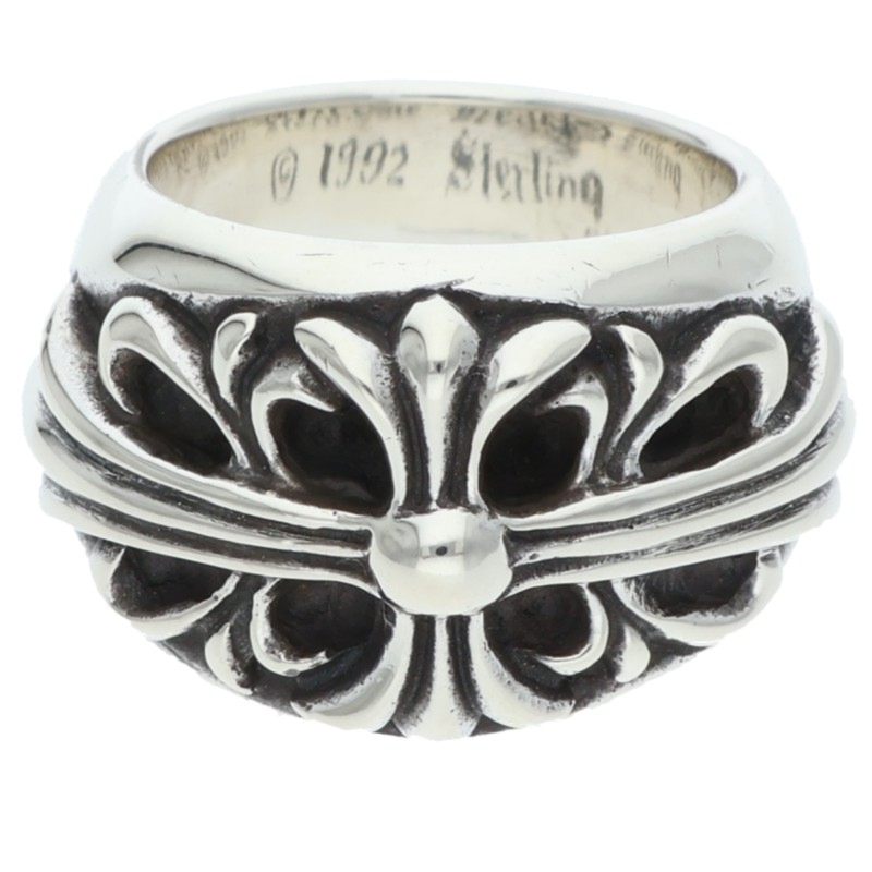 Chrome Hearts FLRL CRS Silver Ring Size US 3.5