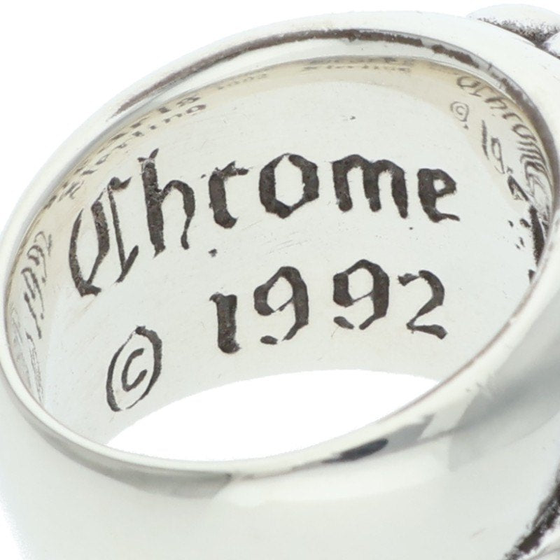 Chrome Hearts FLRL CRS Silver Ring Size US 3.5