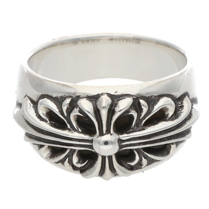 Chrome Hearts FLRL CRS Silver Ring Size ONE SIZE