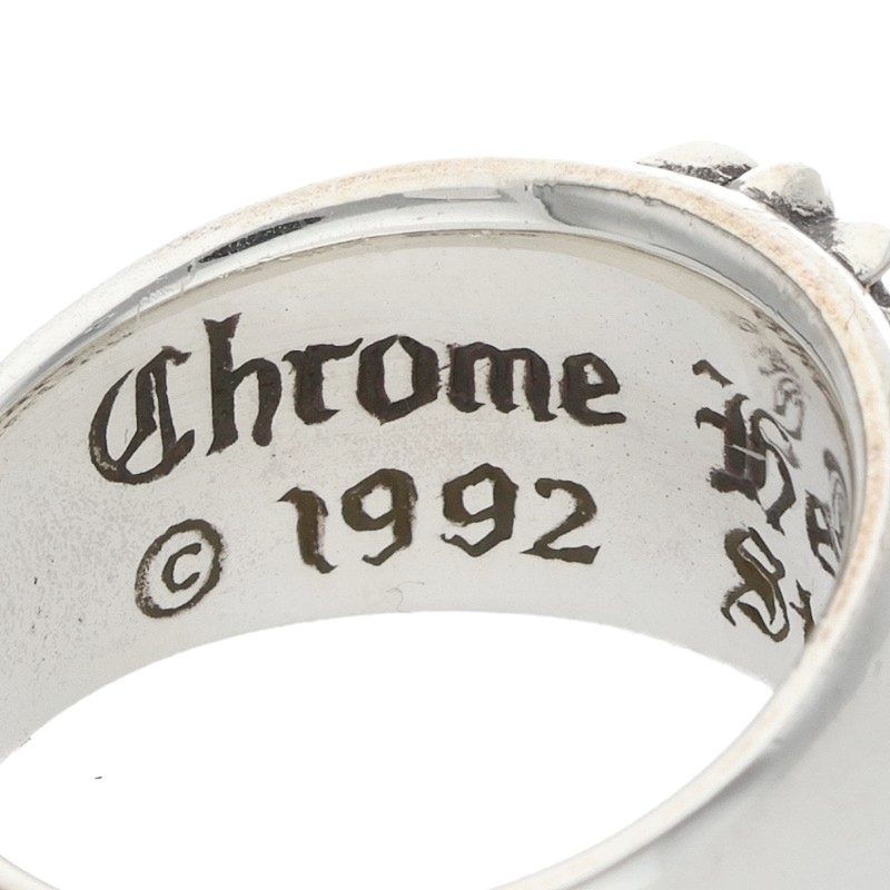 Chrome Hearts FLRL CRS Silver Ring Size ONE SIZE