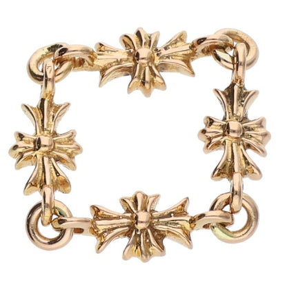 Chrome Hearts 22K Tiny E CH Plus Diamond Gold Size ONE SIZE
