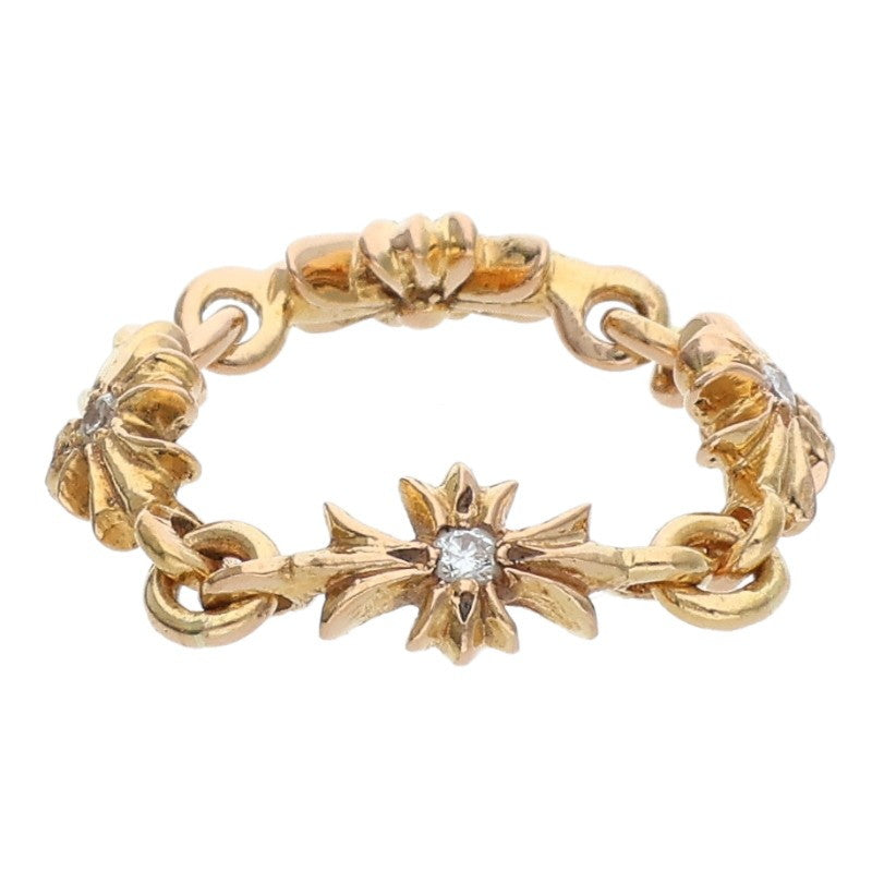 Chrome Hearts 22K Tiny E CH Plus Diamond Gold Size ONE SIZE