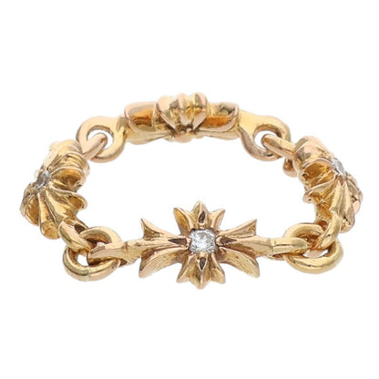 Chrome Hearts 22K Tiny E CH Plus Diamond Gold Size ONE SIZE