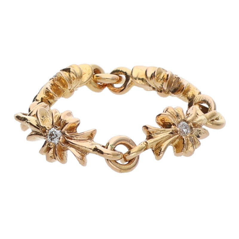 Chrome Hearts 22K Tiny E CH Plus Diamond Gold Size ONE SIZE