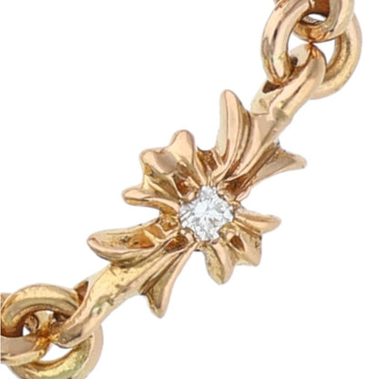 Chrome Hearts 22K Tiny E CH Plus Diamond Gold Size ONE SIZE