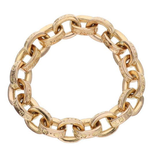 Chrome Hearts 22K Paper Chain Gold Ring Size ONE SIZE