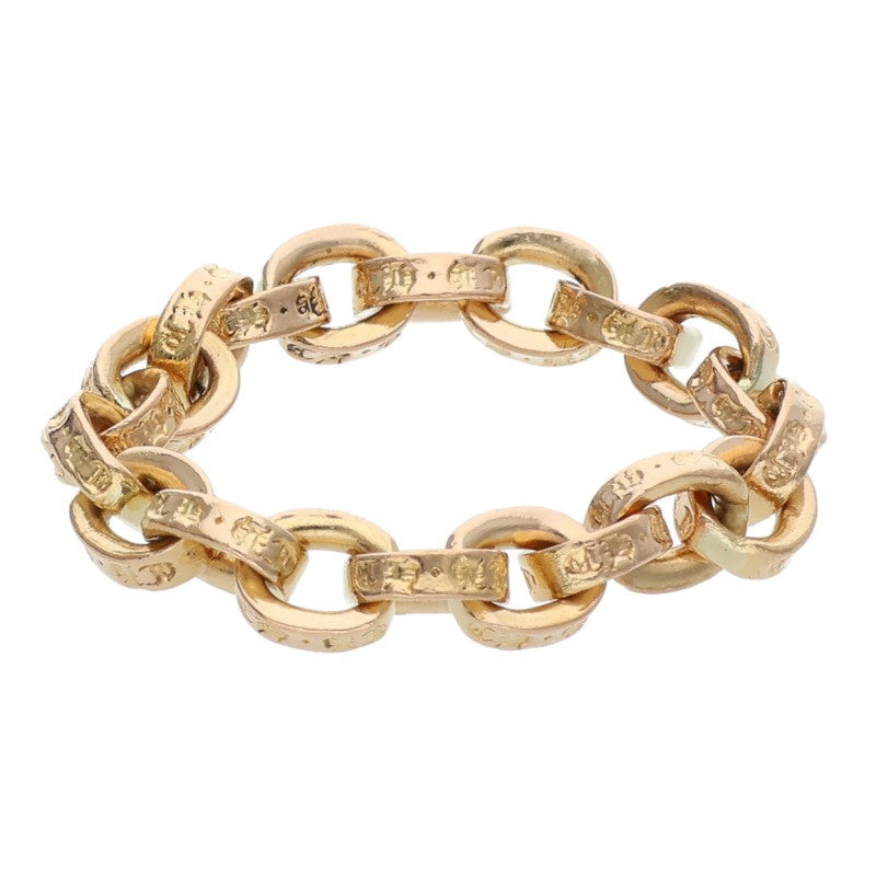 Chrome Hearts 22K Paper Chain Gold Ring Size ONE SIZE