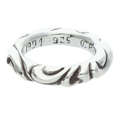 Chrome Hearts SCRL BAND Silver Ring Size US 4.5