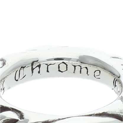 Chrome Hearts SCRL BAND Silver Ring Size US 4.5