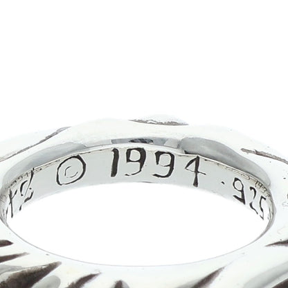 Chrome Hearts SCRL BAND Silver Ring Size US 4.5