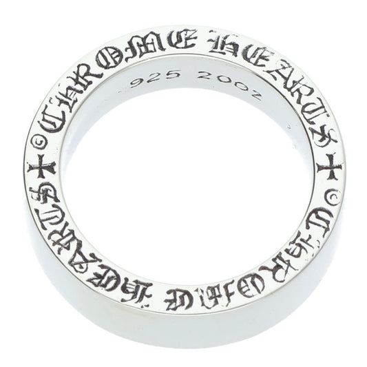 Chrome Hearts 6mm Spacer Plain Silver Ring Size ONE SIZE
