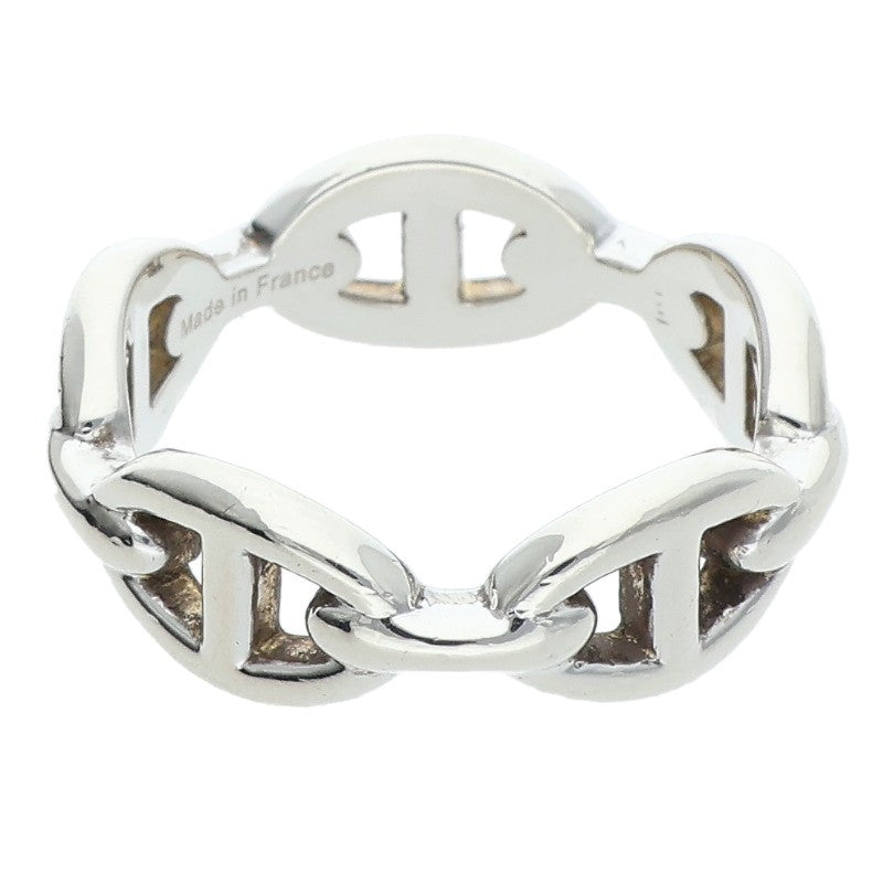 HERMES Chaine d'Ancre Enchainee PM Silver Ring Size ONE SIZE