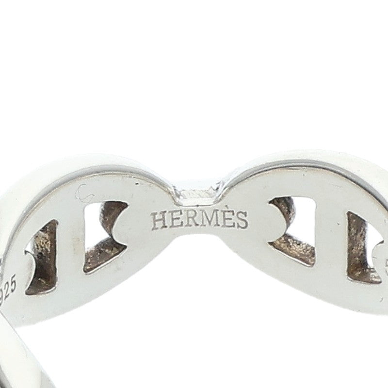 HERMES Chaine d'Ancre Enchainee PM Silver Ring Size ONE SIZE