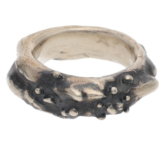 Blackmerle 925 MOOL Design Ring Size 18.5