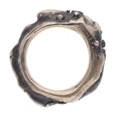 Blackmerle 925 MOOL Design Ring Size 18.5