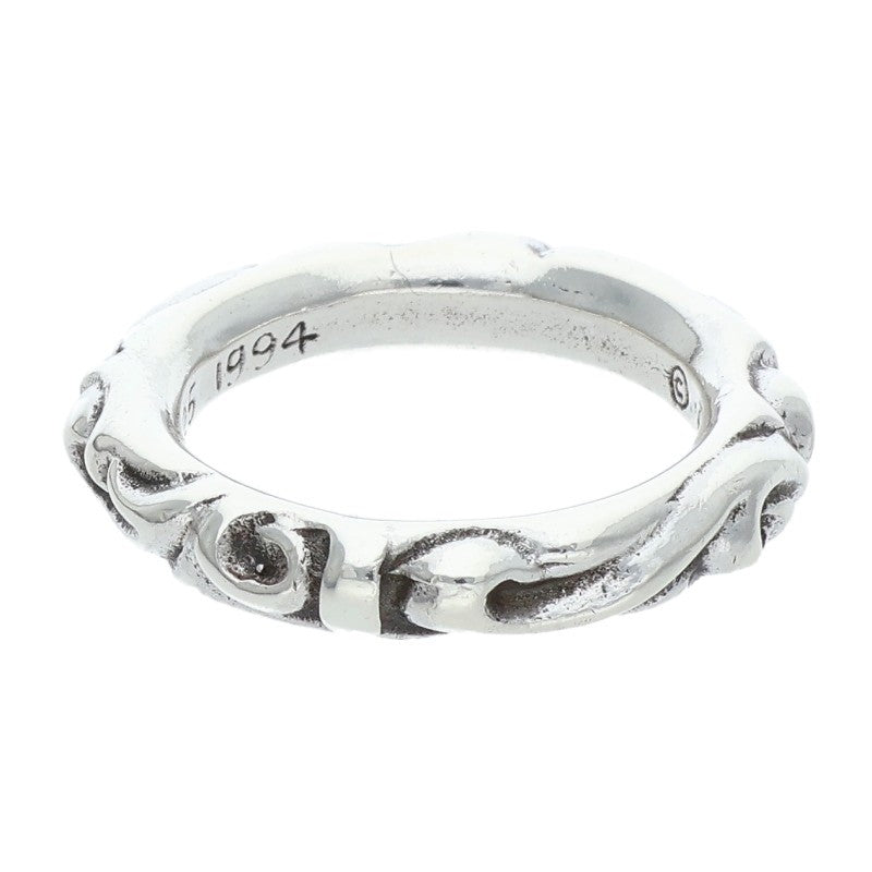 Chrome Hearts SCRL BAND Silver Ring Size ONE SIZE